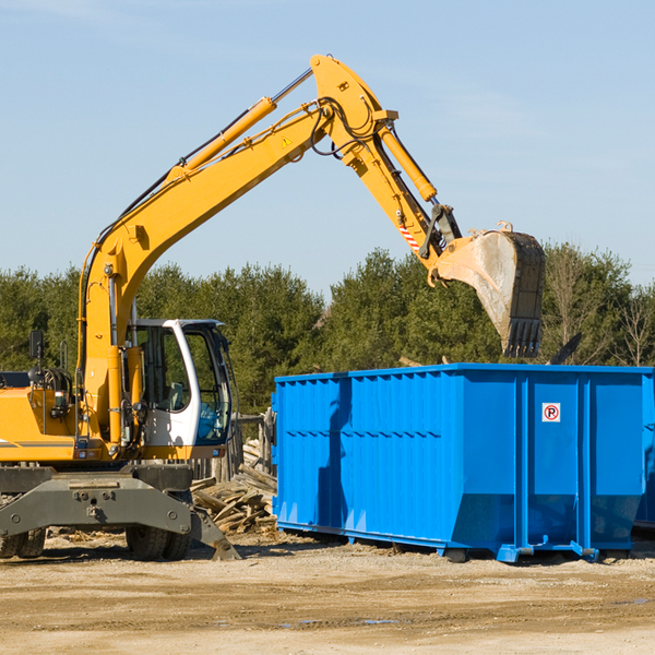 what size residential dumpster rentals are available in McCord OK